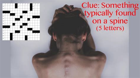 Clue: Something typically found on a spine. Something typically found on a spine is a crossword puzzle clue that we have spotted 1 time. There are related …